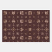 Snowflake Pattern Moderne Elegante Winter Waterver Inpakpapier Vel (Voorkant 3)