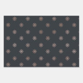 Snowflake Pattern Moderne Elegante Winter Waterver Inpakpapier Vel (Voorkant 2)