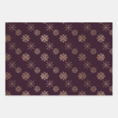 Snowflake Pattern Moderne Elegante Winter Waterver Inpakpapier Vel (Voorkant)