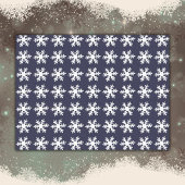 Snowflake Pattern Navy Blue Holiday Tissuepapier