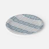 Snowflake Pattern papier borden Papieren Bordje (Gekanteld)