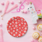 Snowflake Pattern Papieren Bordje (Feest)