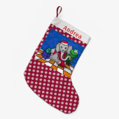 Snowflake Pattern Persoonlijk kerstfeest Kleine Kerstsok (Voorkant (Hangend))