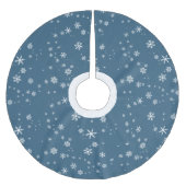 Snowflake Pattern Snow Winter Kerstfeestdag Kerstboom Rok (Voorkant)