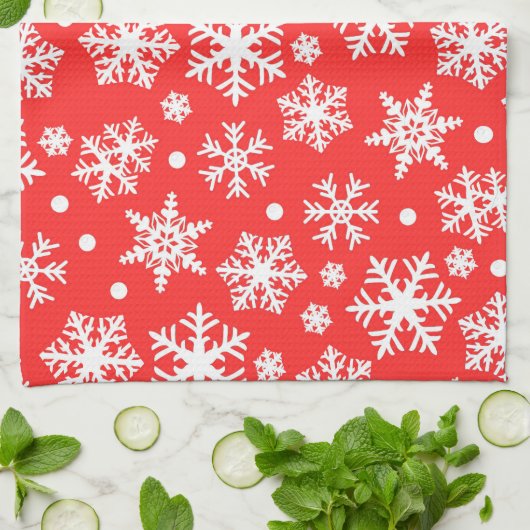 Snowflake Pattern Theedoek (Gevouwen)