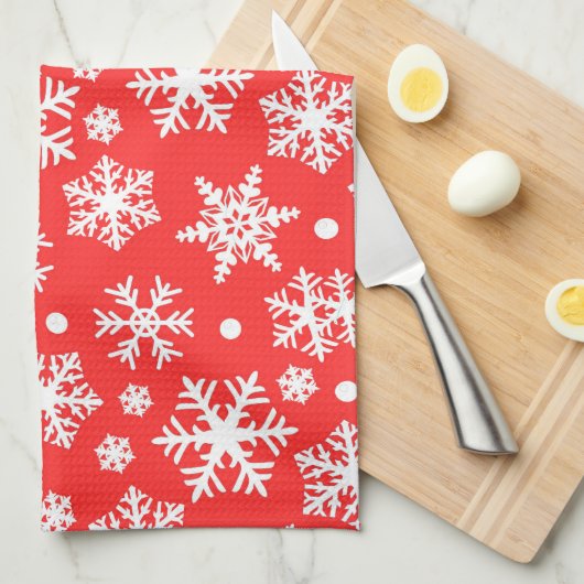 Snowflake Pattern Theedoek (Quarter Fold)