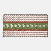 Snowflake Pattern Winter Theme Holiday Kerstmis Bureaumat (Voorkant)