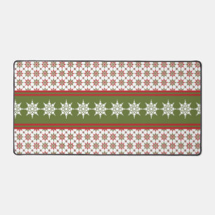 Snowflake Pattern Winter Theme Holiday Kerstmis Bureaumat