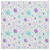 Snowflake Pattern Winter Wonderland Waterverf Stof (Swatch)