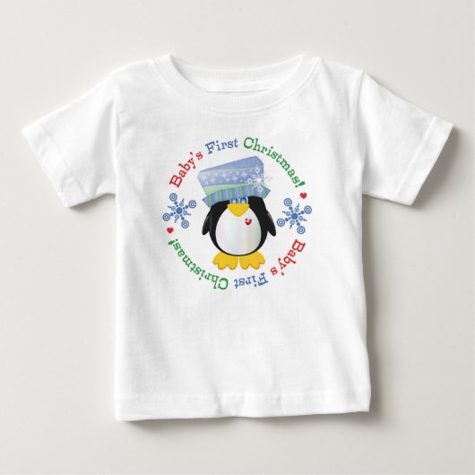 Snowflake Penguin Baby's eerste Kerstmis (Voorkant)