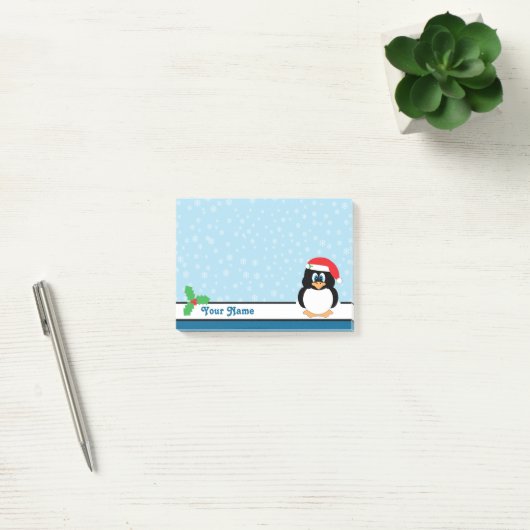 Snowflake Penguin-kerstPost-it® notes (Kantoor)