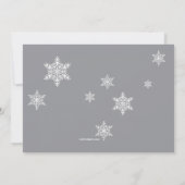 Snowflake Perfection Holiday Party Uitnodiging (Achterkant)