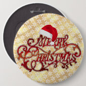 Snowflake Pet Gold Button (Voorkant /achterkant)