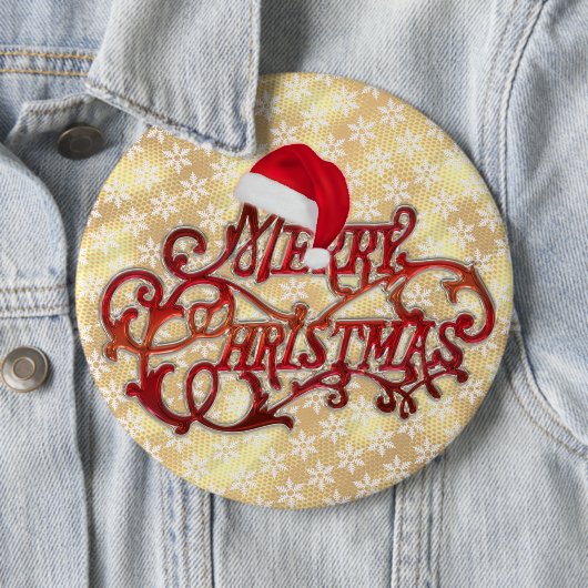 Snowflake Pet Gold Button (In situ)