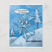 Snowflake Philosophers Funny Gifts T - shirts Kaar Briefkaart (Voorkant)