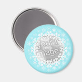 Snowflake Photo Magnet (Voorkant / Achterkant)