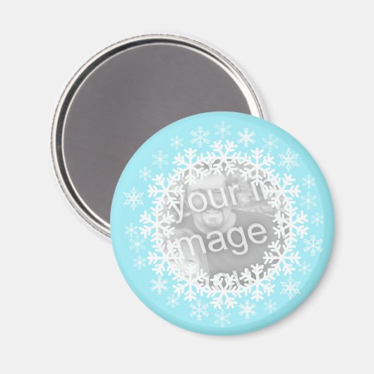 Snowflake Photo Magnet (Voorkant / Achterkant)