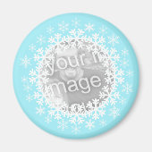 Snowflake Photo Magnet (Voorkant)