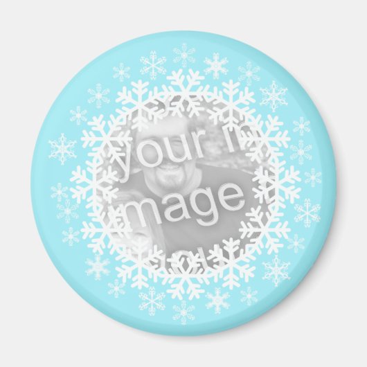 Snowflake Photo Magnet (Voorkant)