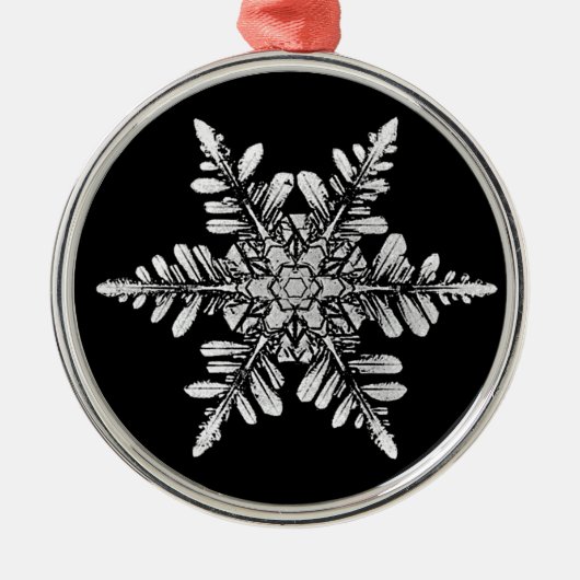 Snowflake Photo Ornament, eenzijdig Metalen Ornament (Voorkant)