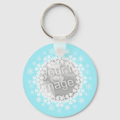 Snowflake Photo Sleutelhanger (Voorkant)