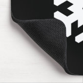 Snowflake Pictogram Mousepad Muismat (Hoek)