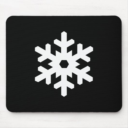 Snowflake Pictogram Mousepad Muismat (Voorkant)