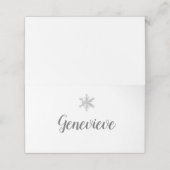 Snowflake Place Card Plaatskaartje (Buitenkant ongevouwen)