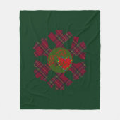 Snowflake Plaid Fleece Blanket Deken (Voorkant)