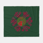 Snowflake Plaid Fleece Blanket Deken (Voorkant (Horizontaal))