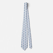 Snowflake Plaid Pattern Blue Holiday Neck Tie Stropdas (Voorkant)