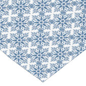 Snowflake Plaid Pattern Blue Holiday Table Runner Korte Tafelloper (Hoek)