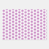 Snowflake Plaid Pattern Pink Holiday Inpakpapier Vel (Voorkant 2)