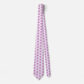 Snowflake Plaid Pattern Pink Holiday Neck Tie Stropdas (Voorkant)
