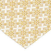 Snowflake Plaid Pattern Yellow Table Runner Korte Tafelloper (Hoek)