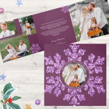 Snowflake Plum Bling Unieke 7 Pic Multi Foto