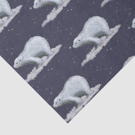 Snowflake Polar-Beer Tissuepapier (Detail)