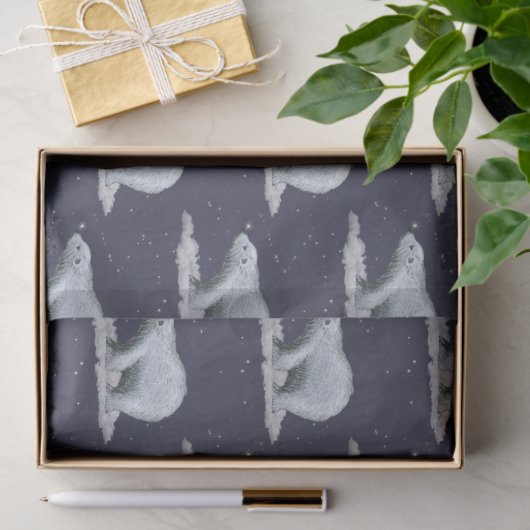 Snowflake Polar-Beer Tissuepapier (Geschenk)