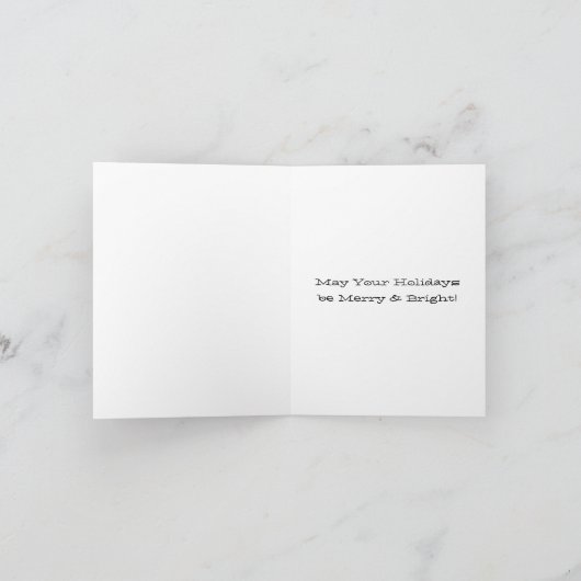  Snowflake Polka Dot Prettige feestdagen Card Kaart (Binnen)