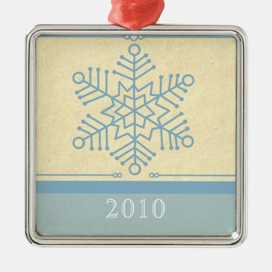 Snowflake Premium Square Ornament (Voorkant)