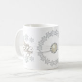 Snowflake Prettige feestdagen Mok (Voorkant links)