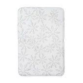 Snowflake Print Badmat (Voorkant Verticaal)