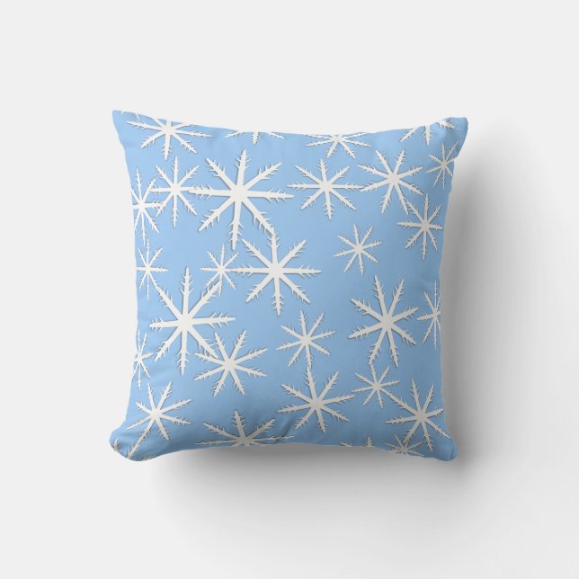 Snowflake Print Buitenkussen (Voorkant)