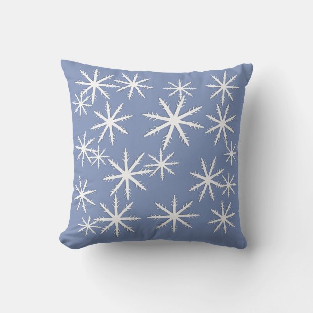 Snowflake Print Buitenkussen (Voorkant)