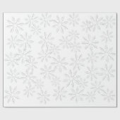Snowflake Print Cadeaupapier (Vlak)