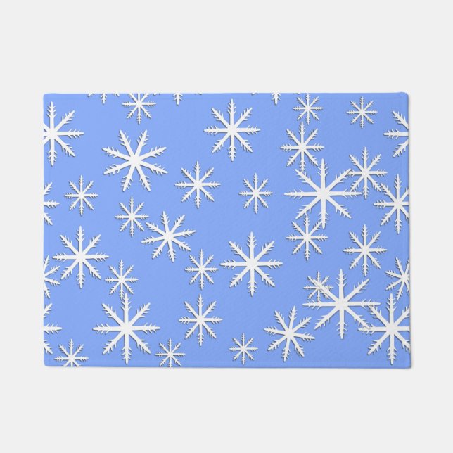 Snowflake Print Deurmat (Voorkant)
