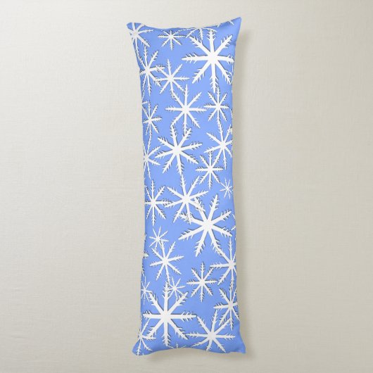 Snowflake Print Lichaamskussen (Achterkant (Verticaal))