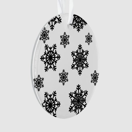 Snowflake Print Ornament (voorkant)