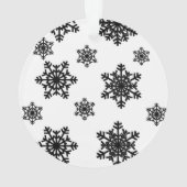 Snowflake Print Ornament (achterkant)