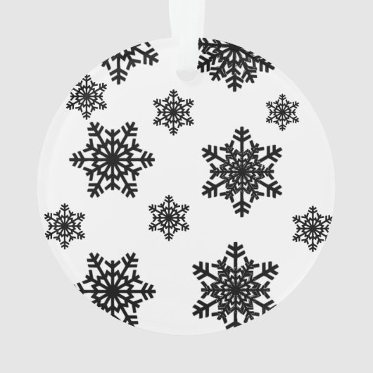 Snowflake Print Ornament (achterkant)